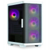 Zalman skříň M4 White / miniT / 4x 120mm ARBG fan / 2xUSB 3.0 / 1xUSB 2.0 / tvrzené sklo / bílá (M4 White)