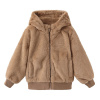 Firetrap Short Plush Jacket Brown 3-4 roky
