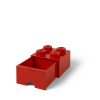 LEGO® úložný box s šuplíkem 25 x 25 x 18 cm červená