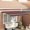 zahrada-XL Zatemniteľná markíza Hnedá 350 x 200 cm Polyester, Hliník 3329676