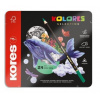 Kores Trojhranné pastelky Kolores Selection - 24 farieb