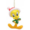 Závesná ozdoba na stromček 3D Kanárik Tweety s vianočnou čiapkou od spoločnosti WARNER BROS.