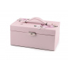 Šperkovnice 2 v 1 uzamykatelná Varianta: pudrová světlá, Balení: 1 ks
