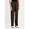 Bavlnené nohavice Dickies hnedá farba, široké, vysoký pás, DK0A87PL 28/32