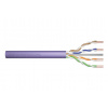 Digitus DK-1613-VH-1 UTP, drát AWG23, měď, Cat.6, box, 100m, fialový