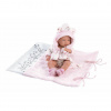 Llorens New Born dievčatko 73898 - Realistická bábika s celovinylovým telom 40 cm