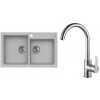 Set Alveus (dřez Rock 90 Beton 81 + baterie Tonia Chrom) SETA544