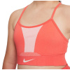 Dievčenské podprsenky Nike Dri-Fit Indy Seamless G - magic ember/magic ember - Viacfarebný (M)