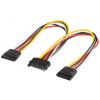 PremiumCord - Separátor k napájení - SATA napájení (M) do SATA napájení (F) - 16 cm