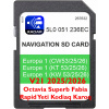 Mapa navigácie Europa SKODA AMUNDSEN MIB2 AS Octavia Superb Fabia Rapid Yeti Kodiaq Karoq EU pamäťová karta SD