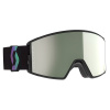 Scott React Amp Pro White Chrome Lyžiarske Okuliare Farba: Black/Aurora Green