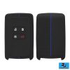 Silikónový obal na autokľúč Renault / Dacia (4-tlačidlový) – Keyless GO – Black Stripe