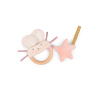 MOULIN ROTY Hrkálka s dreveným krúžkom Pink mouse