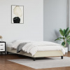 vidaXL Posteľný rám krémový 90x190 cm umelá koža - Krémová - 228968-234872