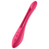 Satisfyer Elastic Joy - nabíjateľný, flexibilný pár vibrátor (červený)