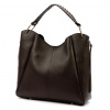 Luka 26-080 DOLLARO dámska kožená kabelka cez rameno čokoládovohnedej farby 39 x 37 x 13 cm