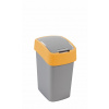CURVER Odpadkový kôš FLIP BIN 25l | strieborná / žltá