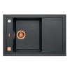 Alveus FORMIC 30 kuchynský granitový drez so sifónom 76x50 Twilight+prepad copper 1108031+copper