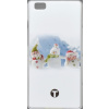 Vzorované plastové puzdro Huawei P8 Lite, traja snehuliaci
