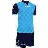 Futbalový set dres + šortky Givova Kit Competition, svetlo modrá / tmavo modrá, veľkosť XL