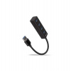 AXAGON HUE-M1A, 4x USB 3.2 Gen 1 MINI hub, kovový, kábel USB-A 20cm (HUE-M1A)