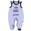 Baby Nellys Dojčenské bavlnené dupačky Little Prince modré