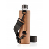 Equa Mismatch Crossbody sklenená fľaša na vodu + obal, farba Maple 750 ml