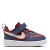 Nike Court Borough Low 2 Baby/Toddler Shoe Red/Navy C9 (26.5)