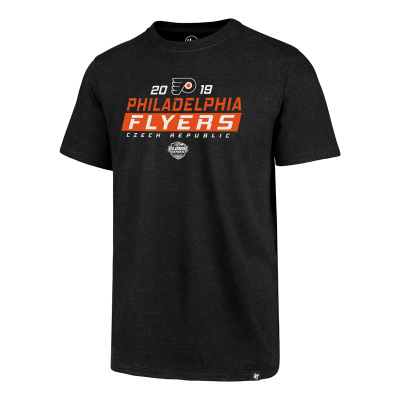 Pánske tričko 47 Brand Club Tee NHL Philadelphia Flyers černé GS19 Veľkosť: S