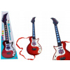 Elektrická gitara pre deti so svetlom Melódie Červená