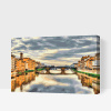 Vymalujsisam.sk Maľovanie podľa čísiel - Rieka Arno vo Florencii Veľkosť: 40x60cm, Rám: Na plastovej doske