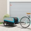 Vozík za bicykel, čierno modrý 45 kg, železo-ForU-94051