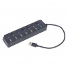 GEMBIRD Hub s prepínačmi USB 3.1 - 6 x USB 2.0 + 1 x USB 3.1 (UHB-U3P1U2P6P-01)