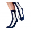 Ponožky Modro-biele pruhy, Tag socks - L 43–46