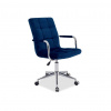 SIGNAL MEBLE Detská stolička Q-022 VELVET, granátová bluvel 86