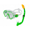 ACRA Potápačský set 2 v 1 PRE DETI, ZELENÝ, maska + šnorchel
