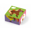 Viga puzzle kocky zvieratká z farmy 4 ks