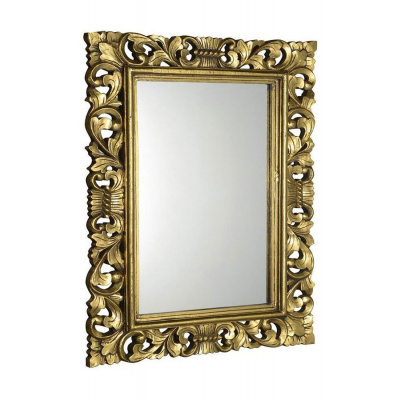 SAPHO SCULE zrkadlo v ráme, 70x100cm, zlatá IN163