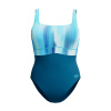 Speedo Womens Shaping ContourEclipse Printed 1 Pc Dark Teal 34