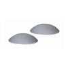 Zarážka dverná, Ø 60 mm, sivá, 2 ks