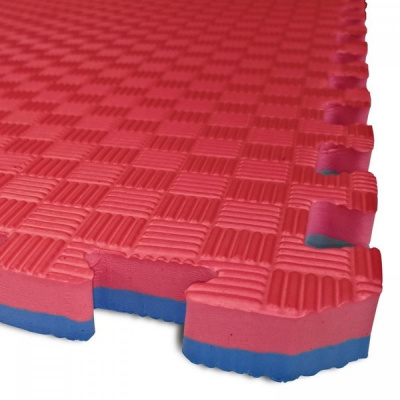 Tatami Puzzle podložka oboustranná, 100 × 100 × 3 cm, červenočerná - Tatami