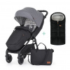 PETITEMARS PETITE&MARS Kočík športový Royal2 Black Ultimate Grey + PETITE&MARS fusak Jibot ZADARMO