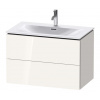 Duravit L-Cube Umývadlová skrinka 55x82x48 cm, 2 zásuvky, lesklá biela LC630702222