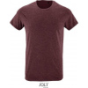 SOL´S REGENT FIT / Pánske vypasované tričko - heather oxblood XL