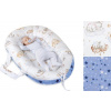 Hnízdečko pro miminko - 30x70 cm - Bílá,Béžová,Modrá - Bellatex