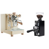 Lelit Bianca PL162T V3, gold + Eureka Mignon Libra 65 All Purpose, CR black