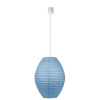 Modrá papierová závesná lampa UL cocoon