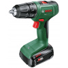 Bosch Home and Garden aku vrtací šroubovák, 18 V, 1.5 Ah Li-Ion akumulátor, vč. nabíječky, kufřík, vč. příslušenství, 06039D8006
