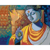 Diamondi Diamantové maľovanie BUDDHA A HOLUBICA vypnuté plátno na rám