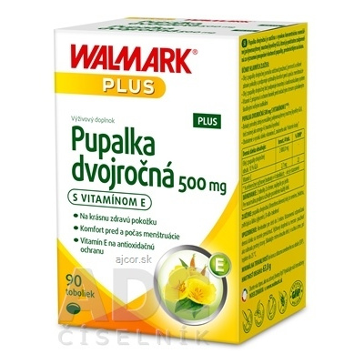 WALMARK, a.s. WALMARK Pupalka dvojročná 500 mg s vitamínom E cps 1x90 ks